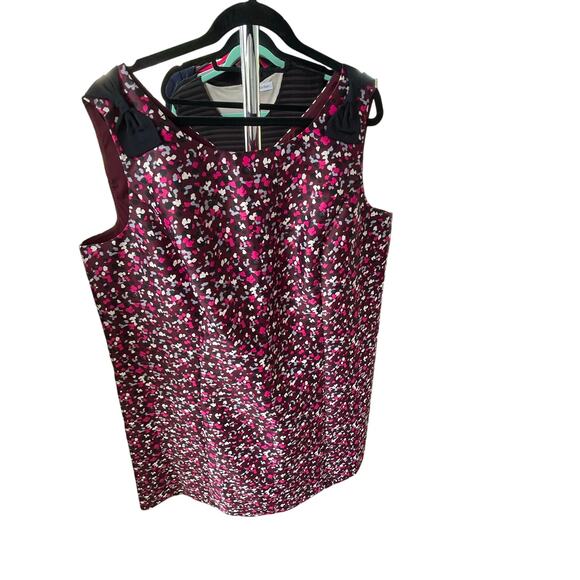 Talbots RSVP Bow Shoulder Confetti Print Fit & Flare Dress  EUC 22W - Picture 3 of 7